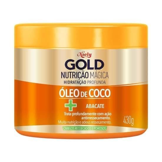 Imagem do produto CREME PARA TRATAMENTO NIELY GOLD NUTRIÇÃO MAGICA OLEO DE COCO + ABACATE 430G