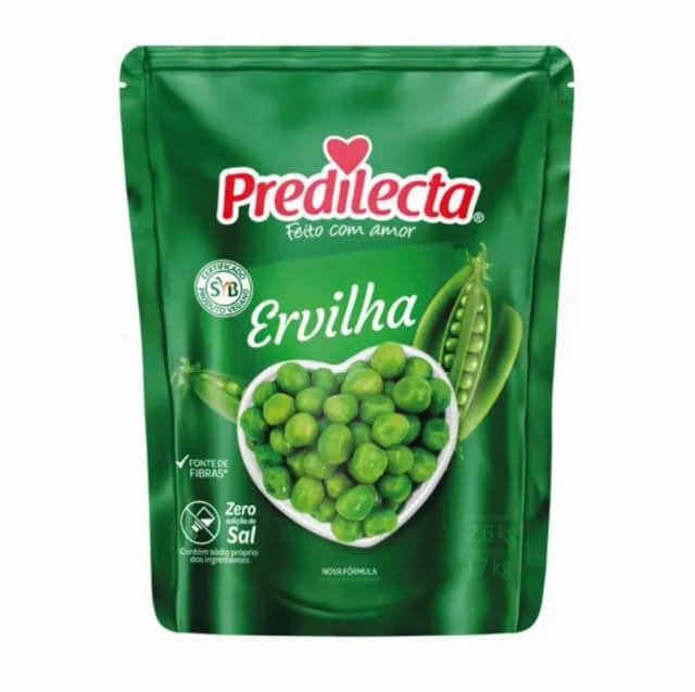 Imagem do produto Ervilha em Conserva Predilecta Stand Up Pouch 1,7kg