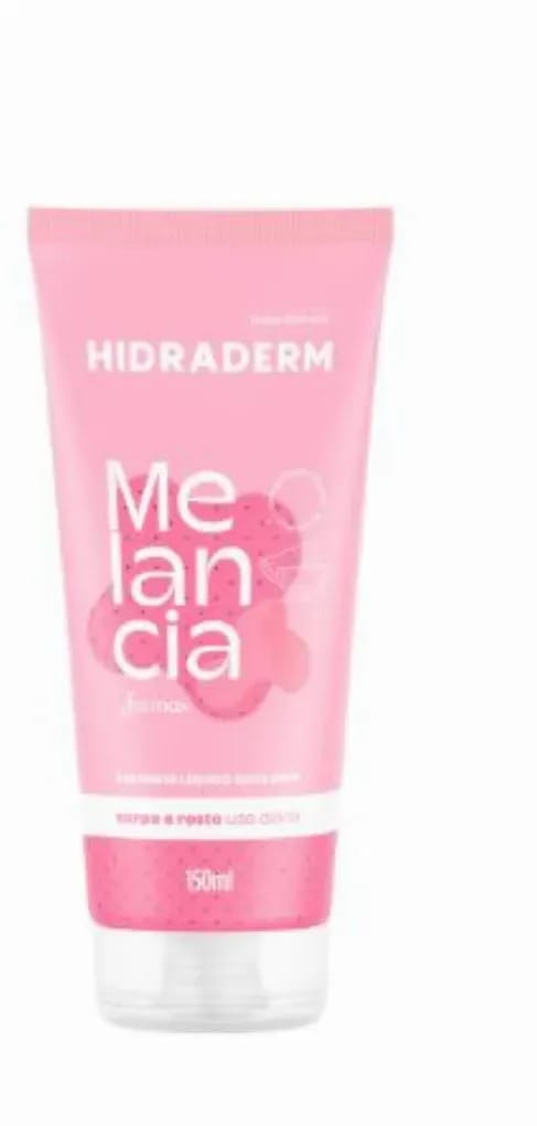 Imagem do produto Sabonete Líquido Esfoliante Hidraderm Farmax Melancia para Corpo e Rosto 180ml