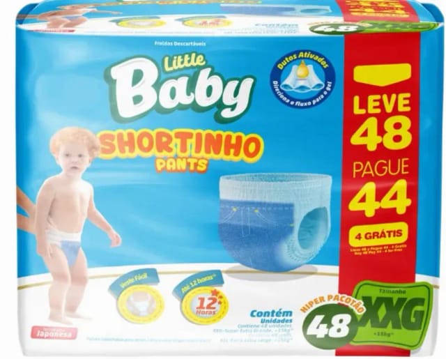 Imagem do produto Fralda Little Baby Short XXG 48 Unidades