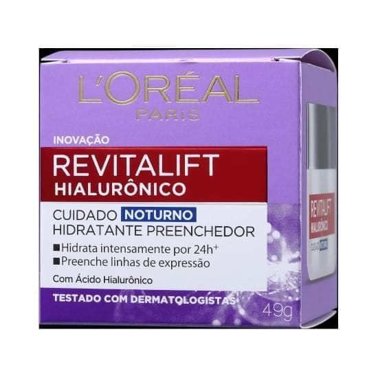 Imagem do produto Creme Anti-idade Facial Revitalift Hialurônico Noturno Hidratante Preenchedor FPS20 49g