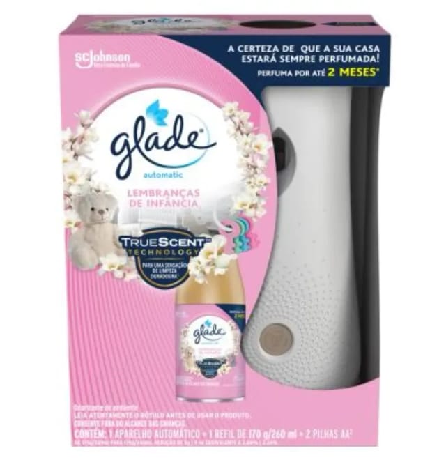 Imagem do produto Odorizador de Ambientes Glade Automatic Aparelho 3 em 1 Lembranças da Infância 269ml