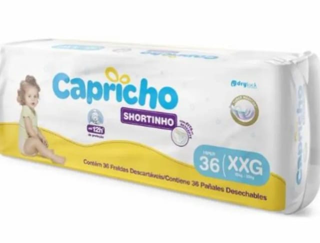 Imagem do produto Fralda Capricho Shortinho Hiper XXG 36 Unidades