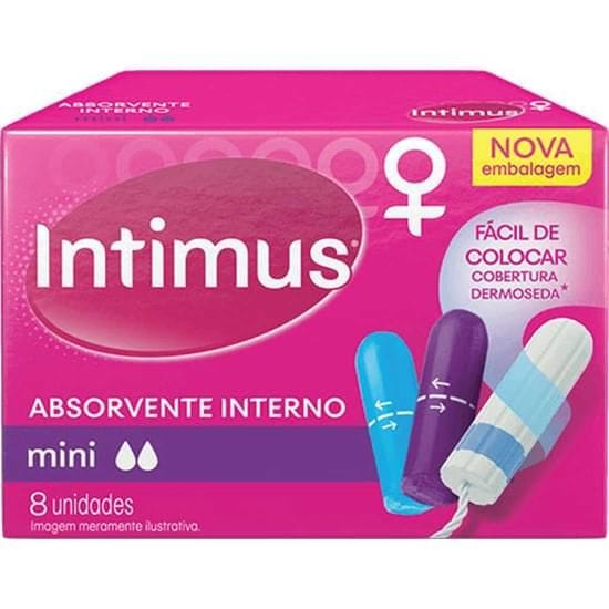 Imagem do produto Absorvente Interno Intimus Mini | Com 8 Unidades