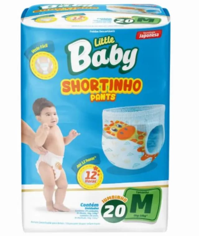 Imagem do produto Fralda Little Baby Short Jumbinho M 20 Unidades