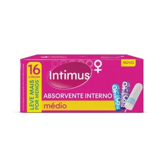 Imagem do produto Absorvente Interno Intimus Médio Leve 16 Pague 15 Unidades