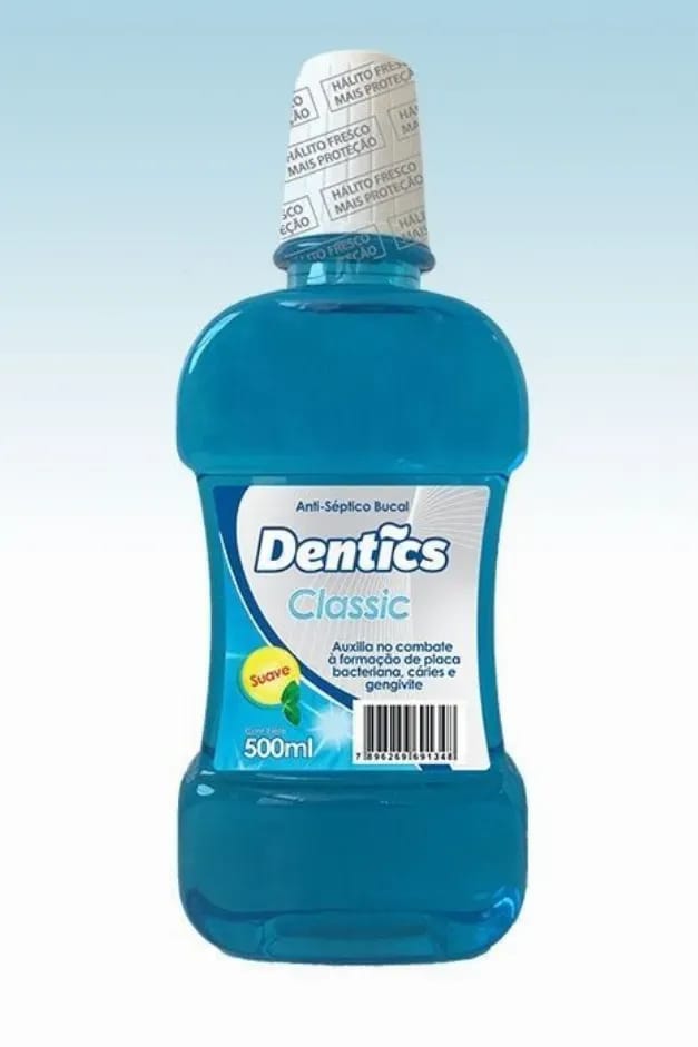 Imagem do produto Enxaguatório Bucal Dentics Classic Azul Leve 500ml Pague 350ml