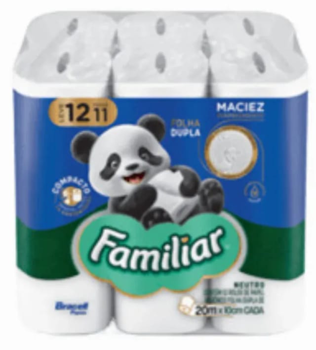 Imagem do produto Papel Higiênico Familiar Supreme Folha Dupla Leve 12 Pague 11 20m