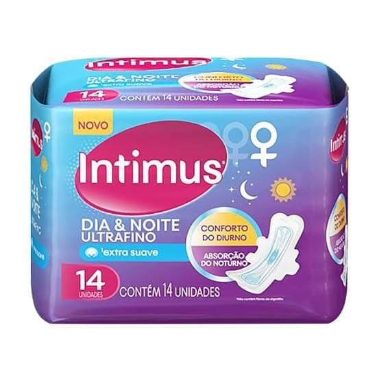 Imagem do produto Absorvente Intimus Dia & Noite UltraFino Com Abas Extra Proteção Suave | Com 14 Unidades