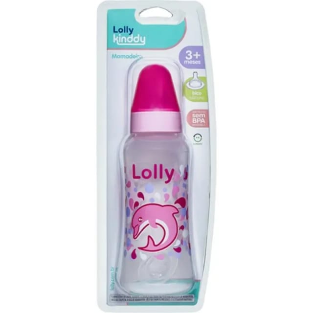 Imagem do produto Mamadeira Lolly Oceano Redonda Rosa 250ml