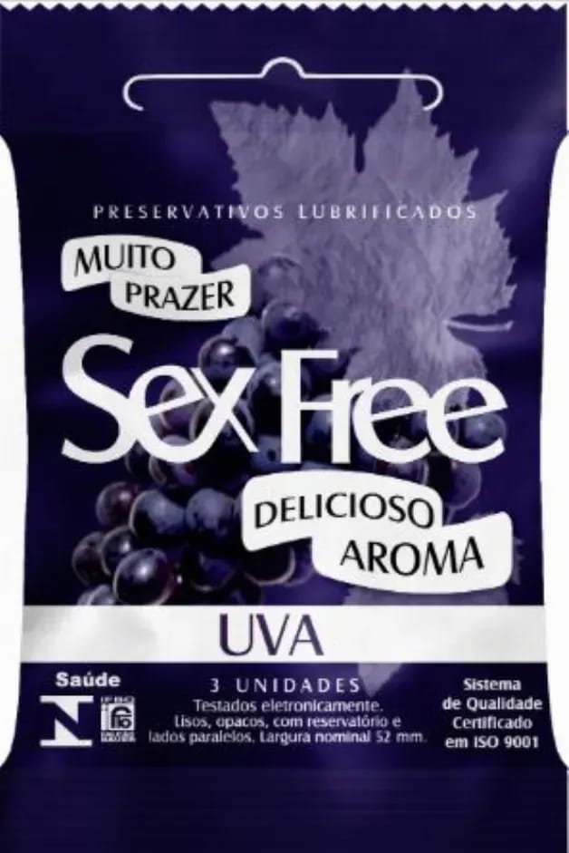 Imagem do produto Preservativo Sex Free Uva 3 Unidades